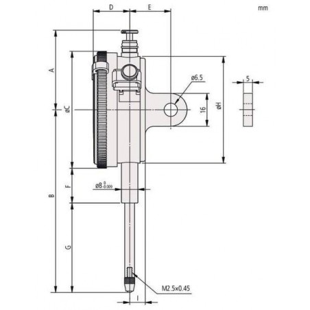 Comparateur analogique MITUTOYO 2052S19