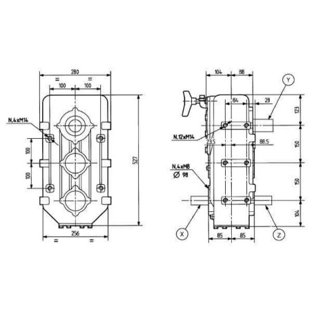 Boîtier de transmission COMER 732207