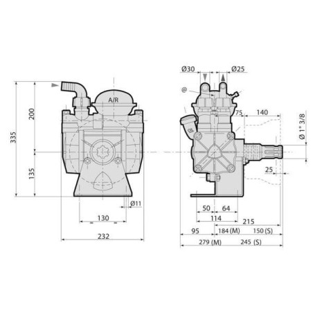 Pompe à membrane ANNOVI REVERBERI 16260AR