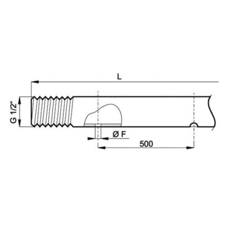 Tige en acier inoxydable ARAG 004206