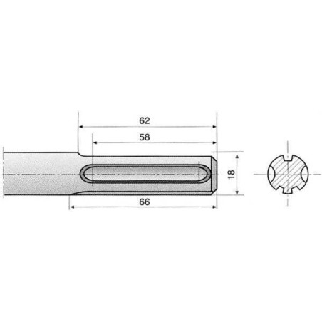 Burin plat HIKOKI 750994