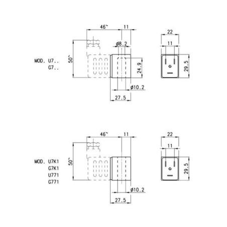 Bobine CAMOZZI U7F