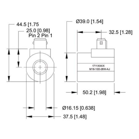 Bobine DANFOSS SD9M1612D26WAJ