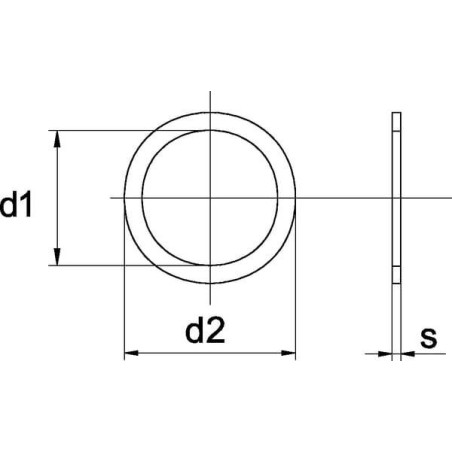 Rondelle renforcée 25x50x0,5 UNIVERSEL CBS255005H