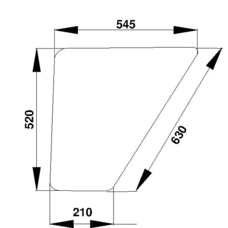 Vitre de porte UNIVERSEL D4004