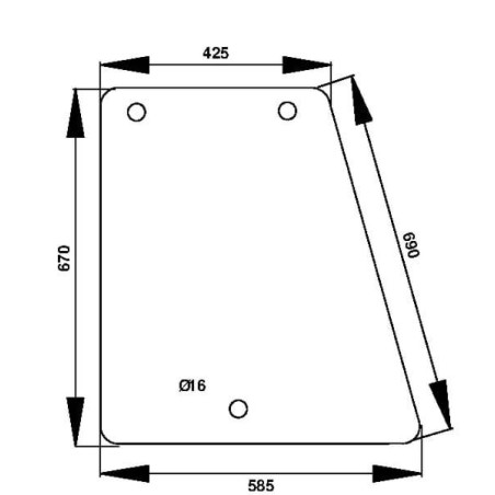 Vitre latérale UNIVERSEL D7310