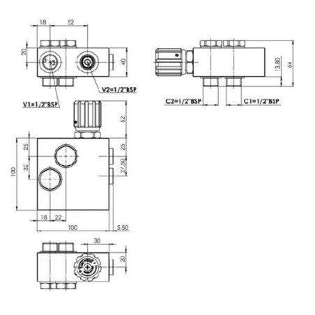 Régulateur FLUIDPRESS FPRF90DVD32R12OMS