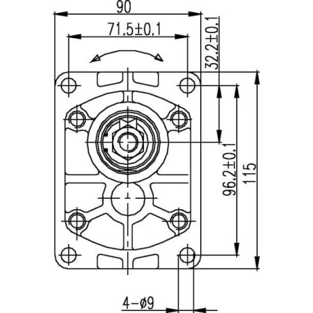 Moteur à engrenages GOPART GM206R3030C18EGP