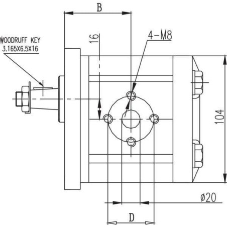 Moteur à engrenages GOPART GM206R3030C18EGP