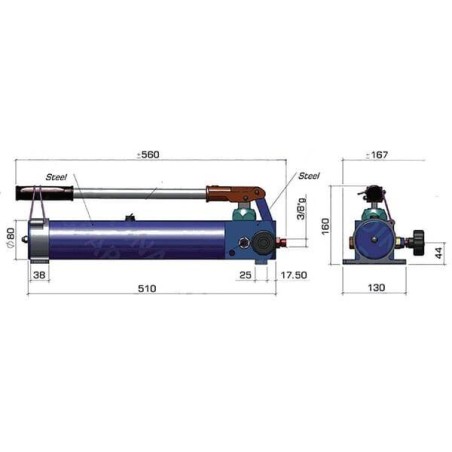 Pompe à main GASPARINI HP2PQL