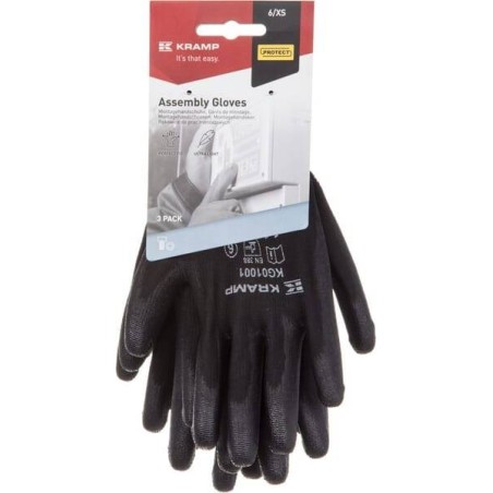 Gants de travail noir taille 9 UNIVERSEL KG0100109