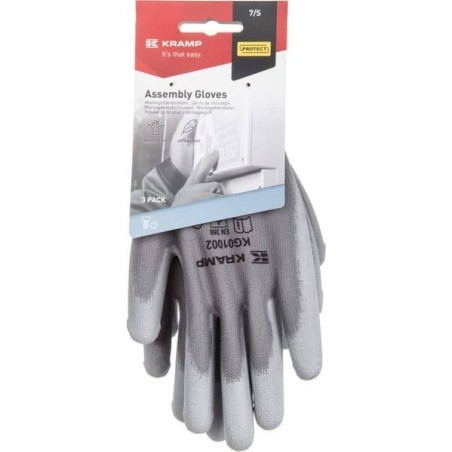 Gants de travail gris taille 7 UNIVERSEL KG0100207