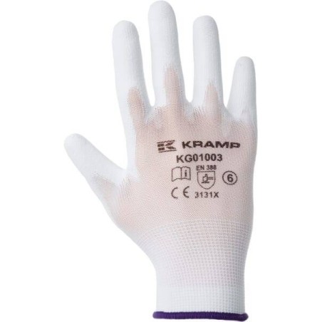 Gants de travail blanc taille 9 UNIVERSEL KG0100309