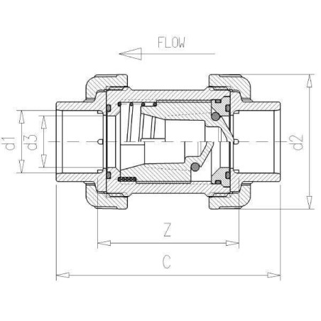 Soupape de retenue VDL RV016PVC